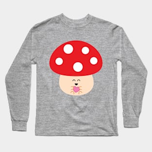 Maude the Mushroom | by queenie's cards Long Sleeve T-Shirt